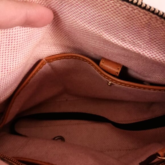 Dooney & Bourke Dillen Crossbody Satchel Pebble Grain Leather Navy - Picture 12 of 14